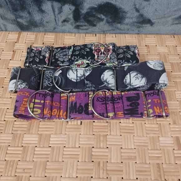 Halloween set of 3 L-XL Dog/Animal Collar Handmade - Picture 7 of 7